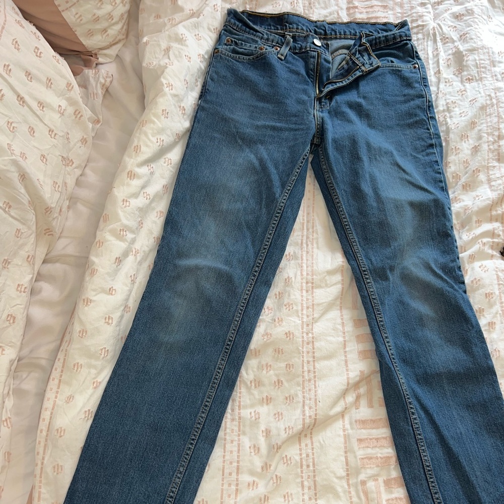 Low rise boot cut Levi jeans